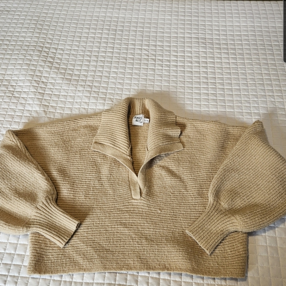 Princess Polly Beige Cowl Neck Sweater